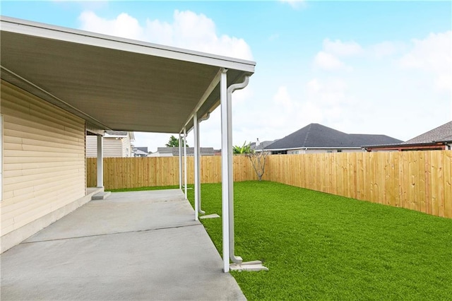 5233 Savannah Ln, Marrero, LA 70072 - fenced backyard featuring a patio area