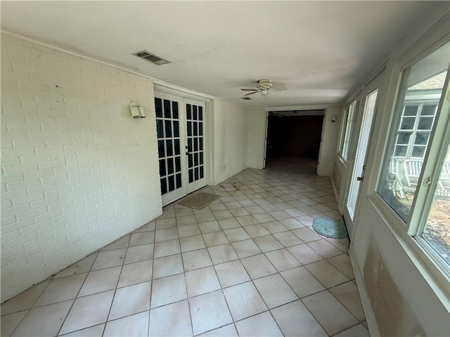 1103 Maine Ave, Slidell, LA 70458 - unfurnished sunroom with french doors