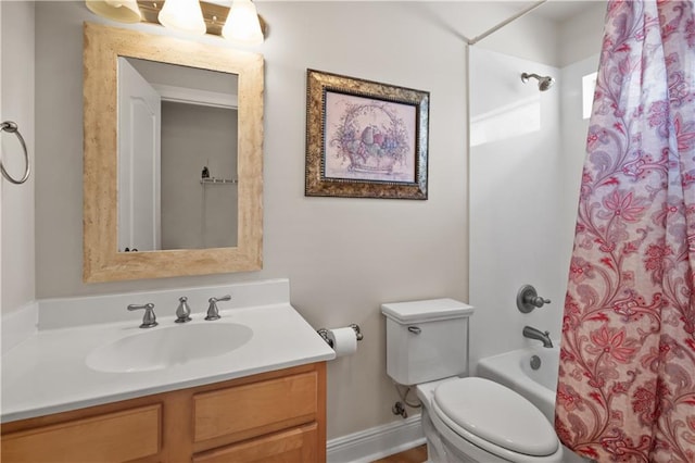 158 Emerald Oaks Dr, Covington, LA 70433 - full bathroom featuring vanity and shower / bath combo with shower curtain