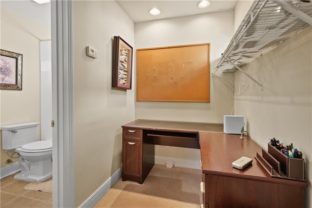 158 Emerald Oaks Dr, Covington, LA 70433 - home office with baseboards and recessed lighting