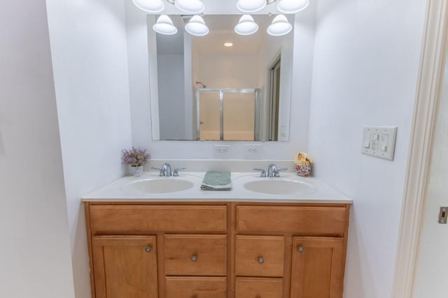 416 Juliette Ln, Mandeville, LA 70448 - full bath with a stall shower and double vanity