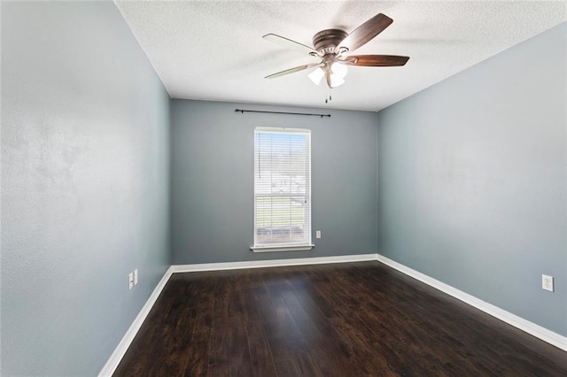 834 Mongrue St, Luling, LA 70070 - unfurnished room featuring ceiling fan, wood finished floors, and a textured ceiling