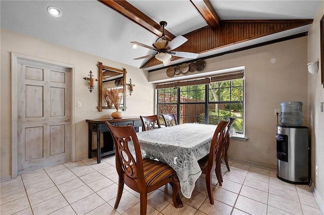 201 Milbank Ln, Pearl River, LA 70452 - dining space with ceiling fan and light tile patterned flooring