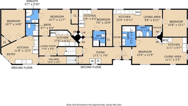 1801 Adams St, New Orleans, LA 70118 - view of home floor plan
