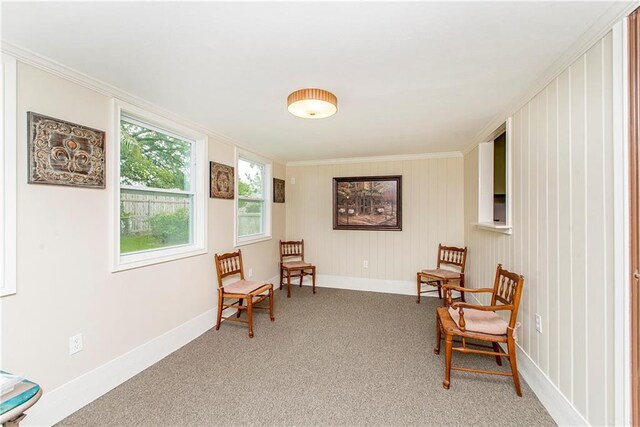 137 Diane Ave, River Ridge, LA 70123 - sitting room with crown molding and light carpet