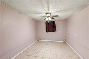 2936 General Ogden St, New Orleans, LA 70118 - empty room featuring ceiling fan and a textured ceiling