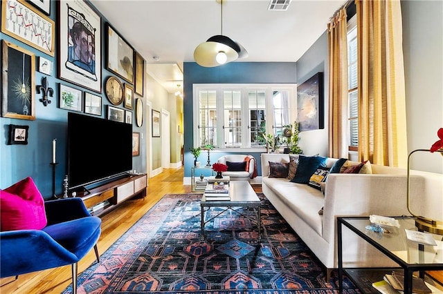 1808 N Rampart St, New Orleans, LA 70116 - living area with wood finished floors and baseboards