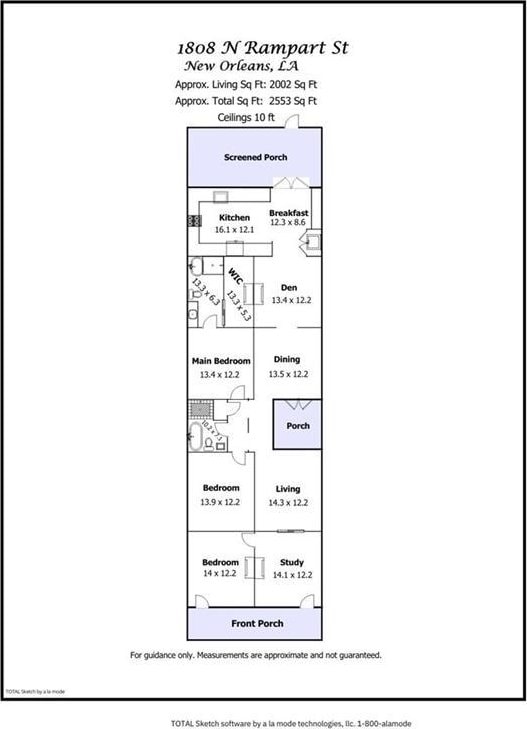 1808 N Rampart St, New Orleans, LA 70116 - view of room layout