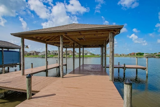3012 Sunrise Blvd, Slidell, LA 70461 - dock area with boat lift and a water view