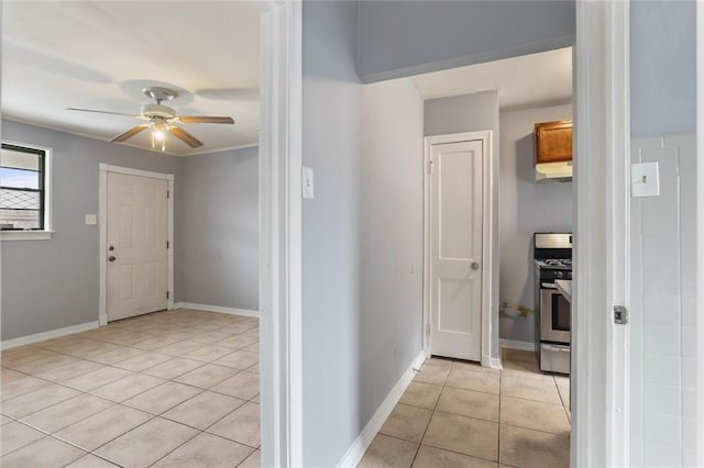 71315 Radiance St, Metairie, LA 70001 - foyer featuring ceiling fan and light tile patterned flooring