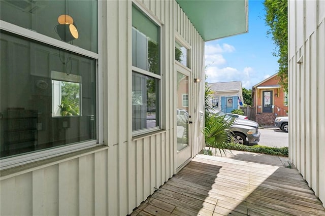 461 Ninth St, New Orleans, LA 70115 - doorway to outside with wood finished floors