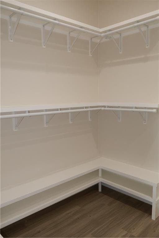 8111 Karen St, Metairie, LA 70003 - spacious closet with dark wood-style flooring