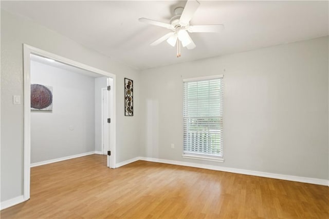 201 Walnut St, Covington, LA 70433 - empty room featuring light wood-style floors and ceiling fan