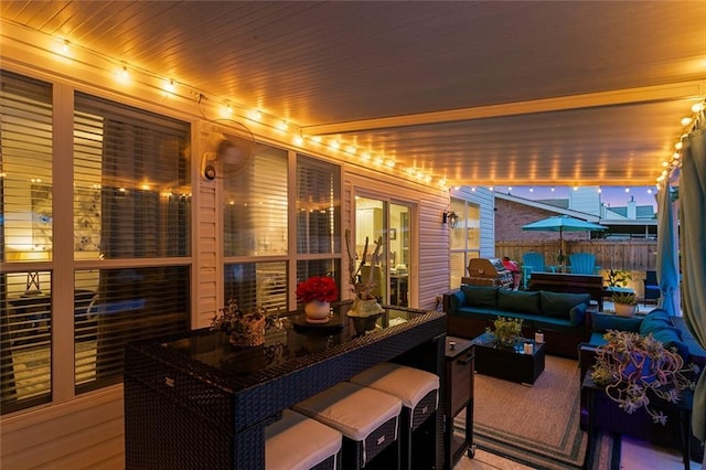 542 Huseman Ln, Covington, LA 70435 - view of patio featuring an outdoor hangout area