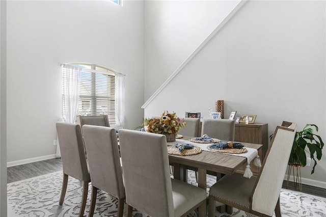 5681 Oakworth St, Slidell, LA 70461 - dining space with light wood-type flooring and a high ceiling
