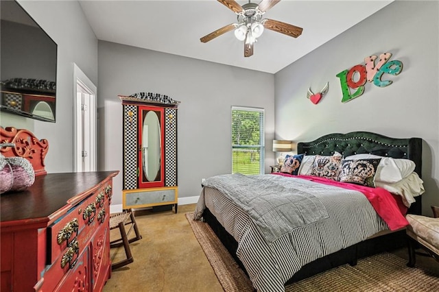 22101 Fletcher Rd, Ponchatoula, LA 70454 - bedroom with carpet flooring and ceiling fan
