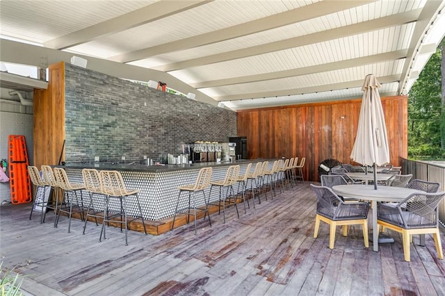 163 Tchefuncte Dr, Covington, LA 70433 - deck featuring a bar