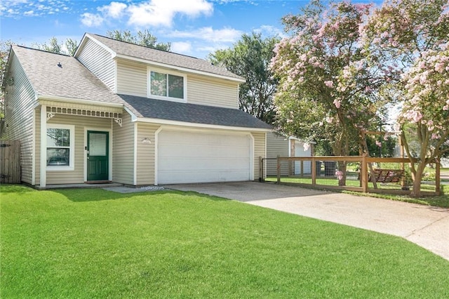 643 Stoney Creek Ave, Baton Rouge, LA 70808 - view of front of property with an attached garage, driveway, and roof with shingles