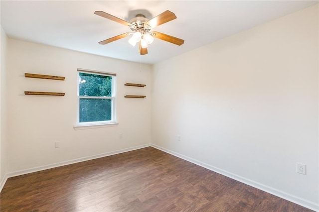 643 Stoney Creek Ave, Baton Rouge, LA 70808 - spare room featuring ceiling fan and wood finished floors