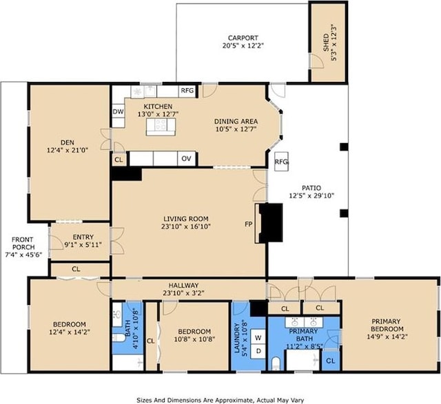 82 Melrose Dr, Destrehan, LA 70047 - view of floor plan / room layout