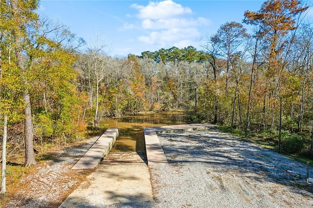 4233 Cypress Point Dr, Covington, LA 70433 - view of street featuring a wooded view