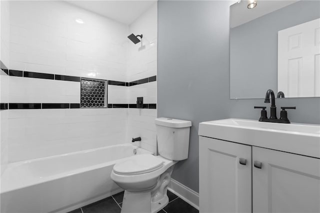 162628 Numa St, New Orleans, LA 70114 - bathroom featuring vanity, tub / shower combination, and tile patterned flooring