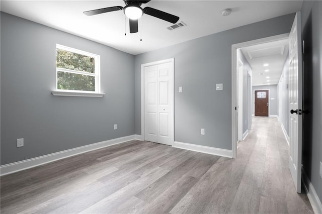 162628 Numa St, New Orleans, LA 70114 - unfurnished bedroom featuring wood finished floors, a closet, and a ceiling fan