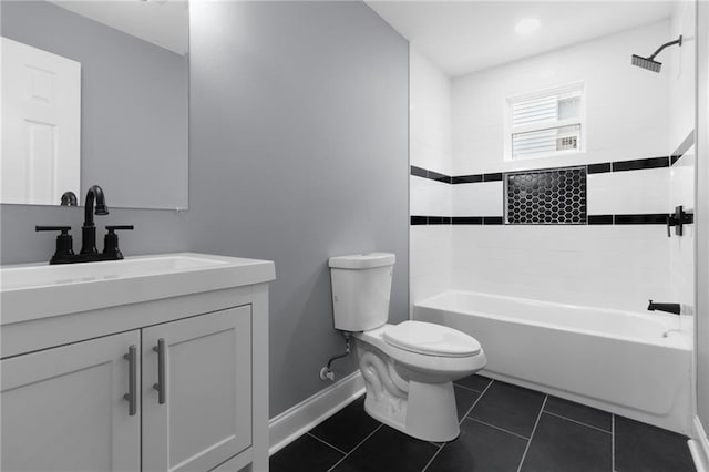 162628 Numa St, New Orleans, LA 70114 - bathroom with vanity, washtub / shower combination, and tile patterned flooring