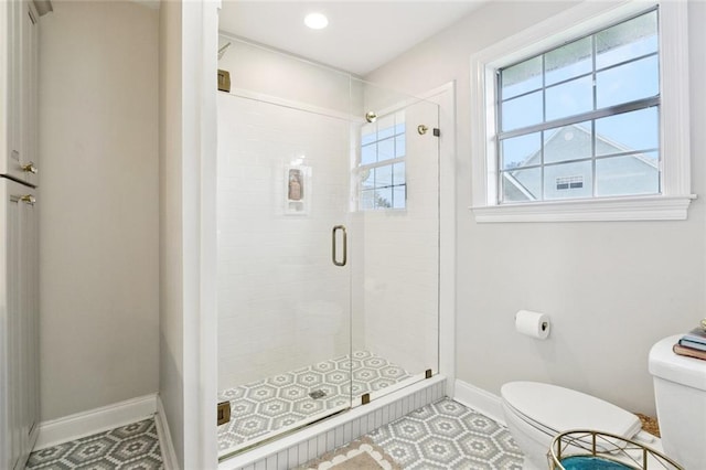 143 Vans Ln, Destrehan, LA 70047 - full bath with a stall shower, tile patterned floors, and recessed lighting