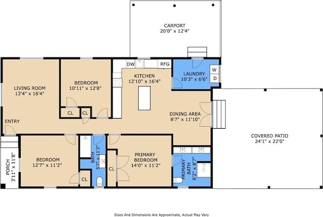 143 Vans Ln, Destrehan, LA 70047 - view of home floor plan