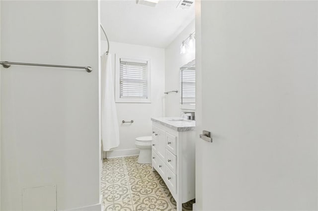 1112 Kent Ave, Metairie, LA 70001 - full bath with vanity, a shower with shower curtain, and tile patterned flooring