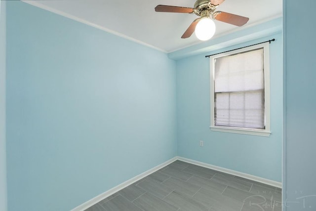 405 Jade Ave, Metairie, LA 70003 - spare room with baseboards and crown molding