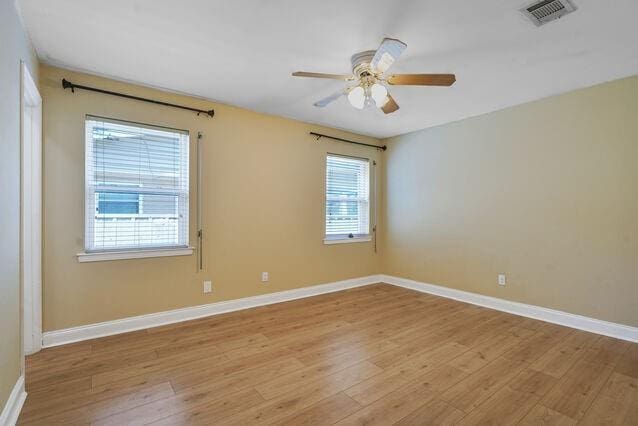 1832 Faith Pl, Gretna, LA 70056 - unfurnished room featuring light wood finished floors and a ceiling fan