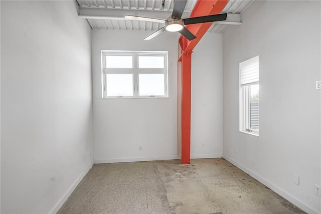 2606 St Louis St Unit H, New Orleans, LA 70119 - spare room featuring plenty of natural light and ceiling fan