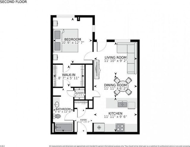 2606 St Louis St Unit H, New Orleans, LA 70119 - view of property floor plan