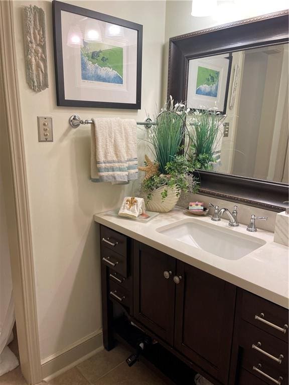 722 Marina Dr Unit 722, Slidell, LA 70458 - bathroom with vanity and tile patterned floors