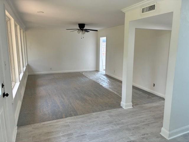 29 Snipe St, New Orleans, LA 70124 - empty room featuring a ceiling fan and wood finished floors
