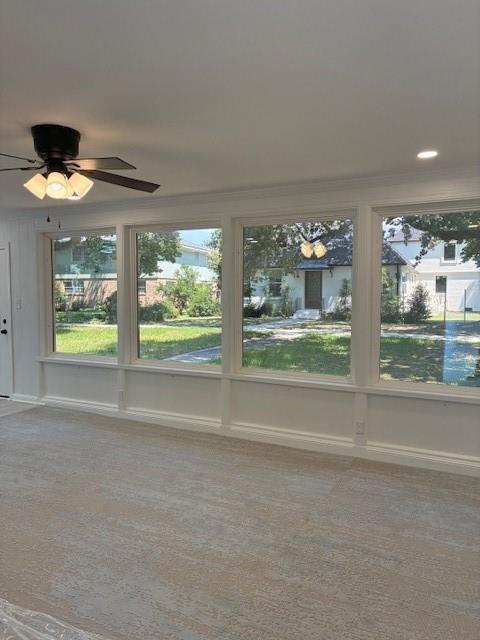 29 Snipe St, New Orleans, LA 70124 - unfurnished sunroom with carpet