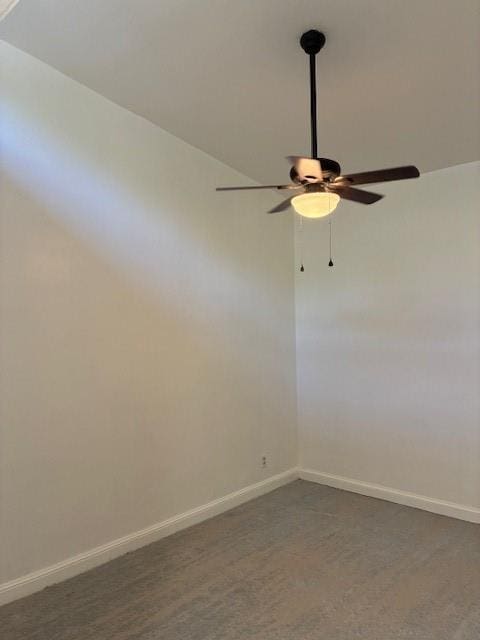 29 Snipe St, New Orleans, LA 70124 - spare room with ceiling fan and dark colored carpet