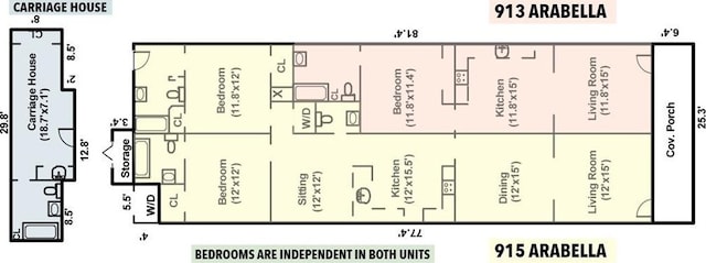 91315 Arabella St, New Orleans, LA 70115 - view of floor plan / room layout