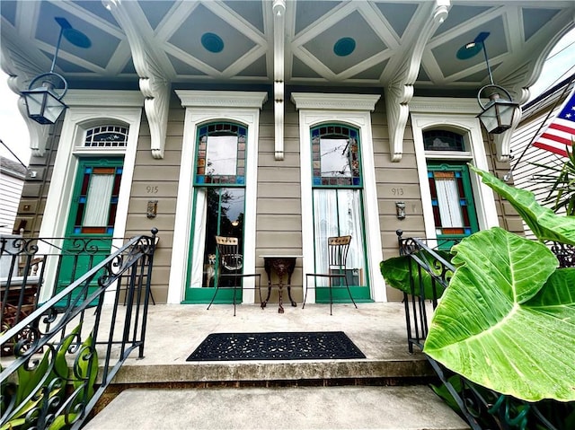 91315 Arabella St, New Orleans, LA 70115 - view of exterior entry featuring covered porch