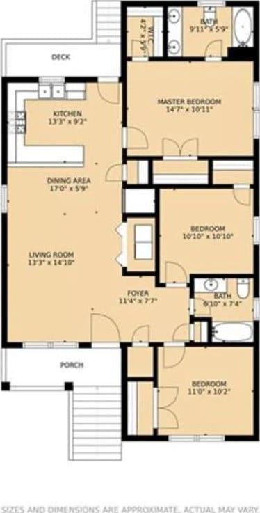 5817 Providence Pl, New Orleans, LA 70126 - view of room layout