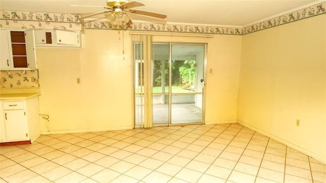 218 Mockingbird Ln, Slidell, LA 70458 - empty room with ceiling fan
