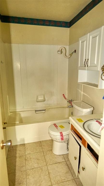 218 Mockingbird Ln, Slidell, LA 70458 - bathroom featuring vanity, shower / washtub combination, and tile patterned floors