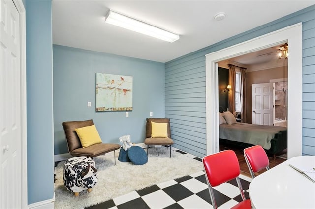 1906 Audubon St, New Orleans, LA 70118 - living area featuring tile patterned floors