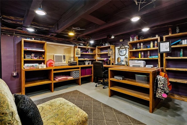 1421 Kentucky St, New Orleans, LA 70117 - office area with concrete flooring