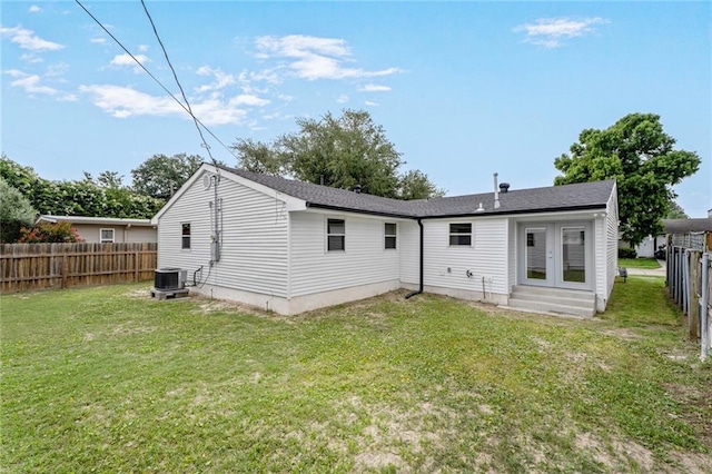 5613 Morton St, Metairie, LA 70003 - rear view of house featuring entry steps and french doors