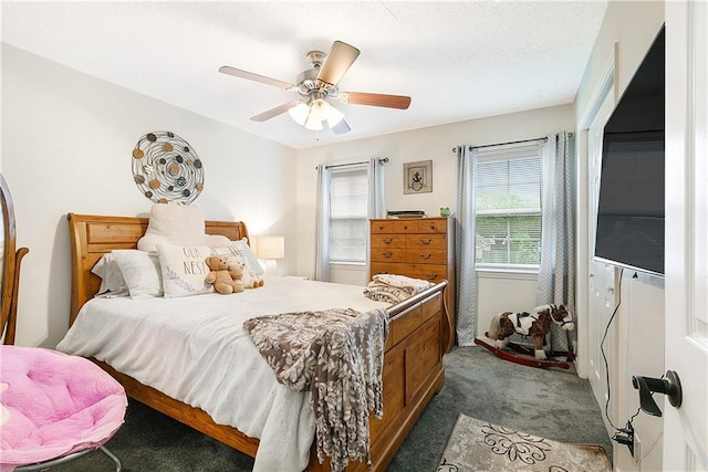 1927 Wyndemere Dr, Slidell, LA 70461 - bedroom with carpet flooring and ceiling fan