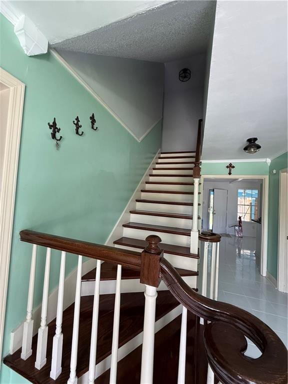 3757 Mimosa Ct, New Orleans, LA 70131 - staircase with tile patterned floors
