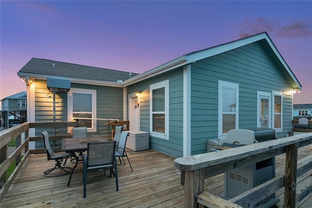 271 Lakeview Dr, Slidell, LA 70458 - wooden deck featuring outdoor dining area